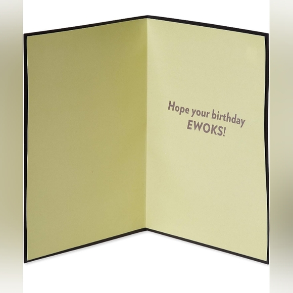 Papyrus Ewok Birthday Card - Picture 3 of 4